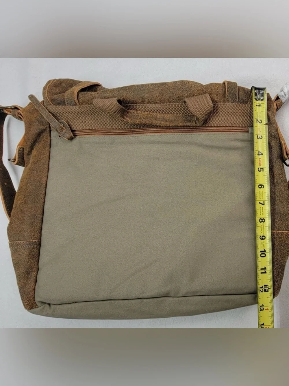 The Territory Ahead Brown Leather Canvas‎ Crossbody Messenger Computer Bag